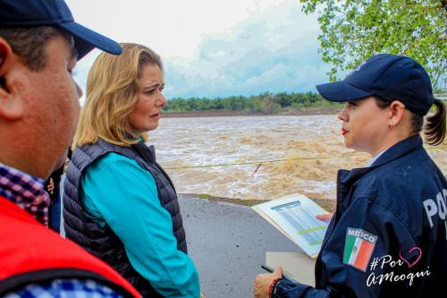 MARU CAMPOS Y MIRIAM SOTO RECORREN ZONAS CRÍTICAS EN MEOQUI