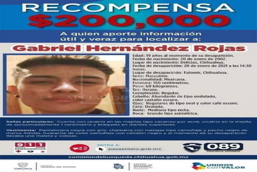 Ofrecen 200 Mil Pesos De Recompensa A Quien De InformaciÓn Sobre Joven Desaparecido 8807